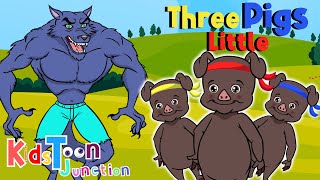 Three Little Pigs in Hindi  Urdu  Hindi Fairy Tales  Kids Toon Junction‬ [upl. by Nevek]