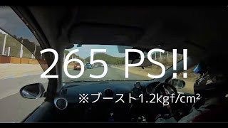 デミオターボ 265PS！ Mazda DEMIO TURBO 【車載動画】 [upl. by Eniaj]