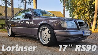 Lorinser RS90 17quot 8J ET33 wheels on Mercedes w124 Coupe [upl. by Egor641]