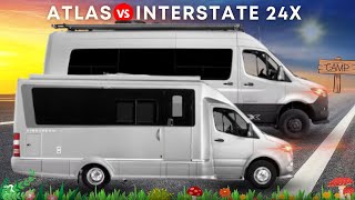 Airstream Atlas vs Interstate 24X 2023 Touring Coaches [upl. by Eveiveneg211]