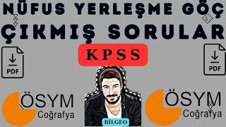 11 KPSS ÇIKMIŞ SORULAR NÜFUS ÜNİTESİ [upl. by Eilyac551]