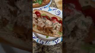 Po boy heaven poboy shrimp yummy delicious viralvideos [upl. by Arotahs]