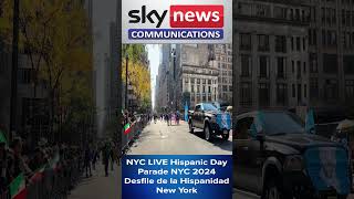 NYC LIVE Hispanic Day Parade NYC 2024 Desfile de la Hispanidad New York  Sky News Pakistan [upl. by Anawak705]