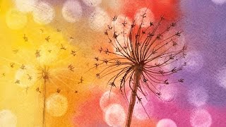 Create Amazing Bokeh Art with Watercolor Dandelions 😍 [upl. by Nyrhtac]