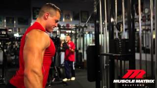 How To Straight Bar Cable Pullovers For Massive Lats [upl. by Yelyr]