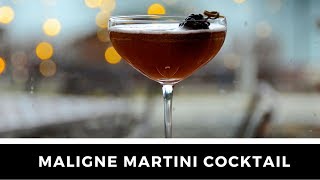 A classic cocktail recipe  The MALIGNE MARTINI [upl. by Theresa243]