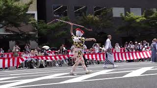 保昌山～綾傘鉾～太子山 山鉾巡行 祇園祭2023 前祭 4K C0009 [upl. by Papst367]