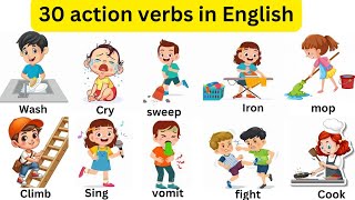 🤩30 Action Verbs in English [upl. by Parke]