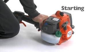 How to Start a Husqvarna String Trimmer [upl. by Ingemar526]