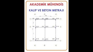 4 DÖŞEMELİTABLİYELİ BİR PROJEYE AİT DETAYLI KALIP VE BETON METRAJI HESABININ YAPILMASI [upl. by Ulani]