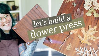 lets build a flower press DIY from scrap wood [upl. by Sheree]