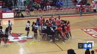 East St Louis Trinity suspend cheerleading programs after fight [upl. by Maurey532]