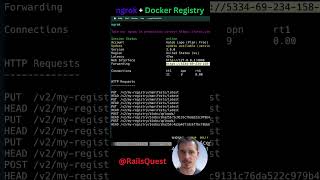 Docker  ngrok  Magic ✨ Registry Setup Hack Rails Shorts webdesign [upl. by Oidgime981]