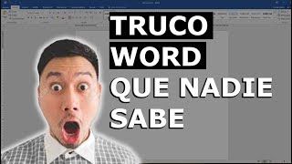 El truco que te salvará la vida en Word 2016 [upl. by Quirita]