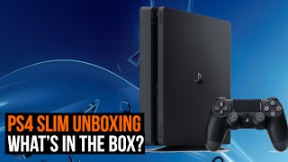 PS4 Slim unboxing  whats in the box [upl. by Briano]