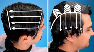 How To SCISSOR CUT Mens hair  Medium Length Gents Haircut  Step by Step Tutorial [upl. by Hendrickson790]