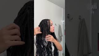 how i maintain my bohogoddess braids braidingtutorial knotlessbraids goddessbraids [upl. by Lenahs]