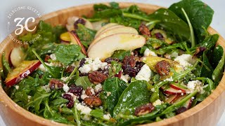 Ensalada para la cena de Navidad  Nueces caramelizadas y vinagreta 🥗 [upl. by Frechette]