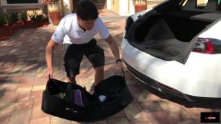 EVamped™ Tesla Model S Trunk Organizer Install 4k [upl. by Ettenahs]