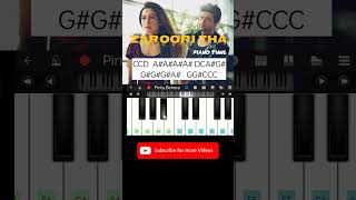 Zaroori Tha  Piano Tutorial shortsfeed ytstudio piano [upl. by Eidod]