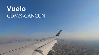 Vuelo CDMXCANCÚN ✈️  Instrucciones de seguridad y despegue Volaris México AprendiendoViajando [upl. by Hilaire]