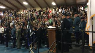 Police Officer Sings National Anthem At His Academy Graduation [upl. by Bittencourt]