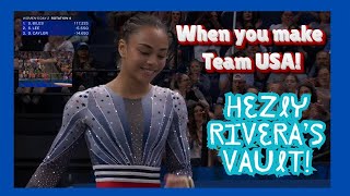 😍 2024 Olympic Trials  Hezly Riveras Final Vault  Shes going to Paris gymnastics olympics [upl. by Amor]