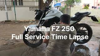 Yamaha FZ 25 28000km Service Done [upl. by Hallett11]