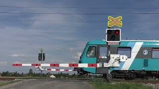 Železniční přejezd Opatovice nad Labem 1 CZ  862024  Railroad crossing [upl. by Lang624]