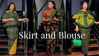 Top Best And Most Beautiful Ankara Skirt And Blouse Styles  Latest Peplum Blouses  African Fashion [upl. by Johst]