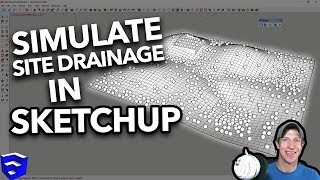 SIMULATING SITE DRAINAGE in SketchUp with MSPhysics [upl. by Heidie145]