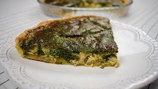 Quiche au saumon et épinards كيش بالسلمون و السبانخ [upl. by Lorena]