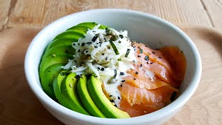 Easy Smoked Salmon Sushi Bowl [upl. by Dearman252]