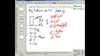 How to videos Big 5 Kinematics pt 2 with g [upl. by Enimrej676]