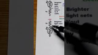 Adjusting Lowside LDR Voltage Divider Sensitivity short shorts electronics [upl. by Eyaj]