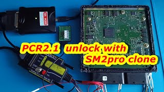 PCR 21 unlock using SM2pro Clone new ECU GPT adapter from Godiag it an interesting tool [upl. by Akemet]