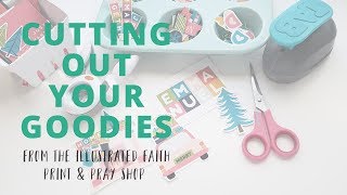 Cutting Tips Using Goodies from the Illustrated Faith Print and Pray [upl. by Porte]