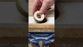 Woodworking tips  How to cut a Wooden Ring [upl. by Ranzini]