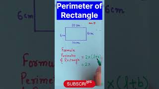 Perimeter of Rectangle math shortvideo perimeterofrectangle perimeter viralmaths shortsfeed [upl. by Nomahs]