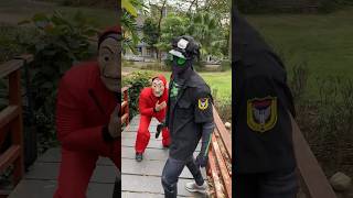 Spiderman vs Money Heist funny video 73 funny comedy spiderman shorts mohicspider [upl. by Gaylor]