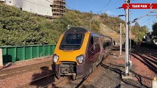 🏴󠁧󠁢󠁳󠁣󠁴󠁿 British Railways Class 220 1 Cross Country in Edinburgh  Train Spotting in Scotland [upl. by Otsugua]