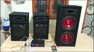 Mini Dj Four 10 inch Speaker🔊🔊🔊🔊 With One Amplifier [upl. by Ahsim]