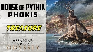 House of the Pythia Phokis  Loot Treasure Location  ASSASSIN’S CREED ODYSSEY [upl. by Etnovert425]