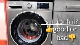 REVIEW  Beko B3W5941IG washing machine  Pros cons demonstration [upl. by Yrad818]