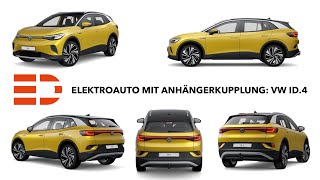 Elektroautos mit Anhängerkupplung  Stützlast Volkswagen ID4  Electric Drive  technische Daten [upl. by Adnarom]