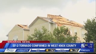 EF2 tornado hit Knox County NWS confirms [upl. by Harima]