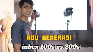 LEBIH TERANG MANA INBEX 100 S VS INBEX 200S LAMPU STUDIO TERMURAH [upl. by Adnarahs]