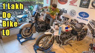 I explore a Pre Owned SuperBikes Store in Delhi [upl. by Aillicec]