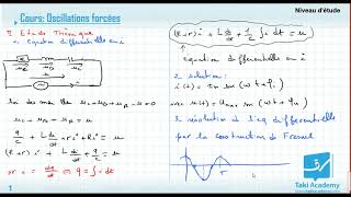 Cours RLC Forcée astuces [upl. by Araeic]