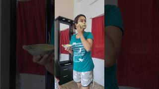 De tan Face pack use করলাম 🤗🤗 minivlog trending shorts viralshorts [upl. by Queri]